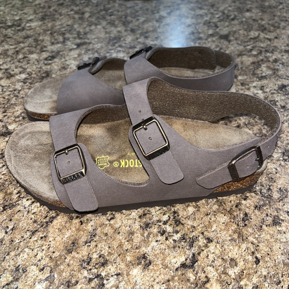 Birkenstock Kids Roma Sandals US Size 2 EU 33 Unisex Mocha 33 210 L2 - Picture 6 of 10